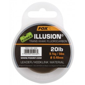 FOX EDGES Illusion Flurocarbon Leader 20lb - fluorokarbón
