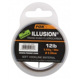 FOX EDGES Illusion Soft Hooklink 12lb - fluorokarbón 