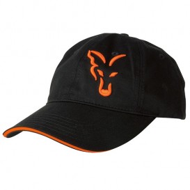 FOX Black/Orange Baseball Cap - šiltovka