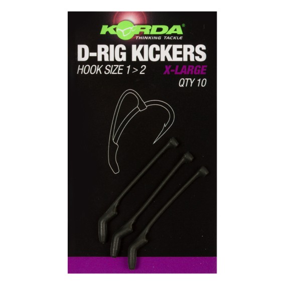 KORDA Kickers D Rig Medium Green - rovnátka na D Rig