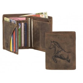GREENBURRY 1701 Kôň - kožená peňaženka hnedá