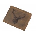 GREENBURRY 1705 Kráľovský jeleň - kožená peňaženka hnedá
