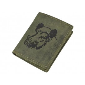 GREENBURRY 1701 Diviak - kožená peňaženka zelená