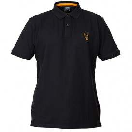 FOX Collection Black/Orange Polo Shirt - polokošeľa