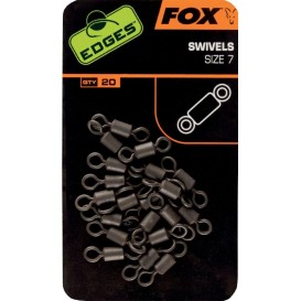 FOX EDGES Standard Swivels Size 7 - obratlíky 20ks