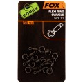 FOX EDGES Flexi Ring Swivels Size 11 - obratlíky s krúžkom 10ks