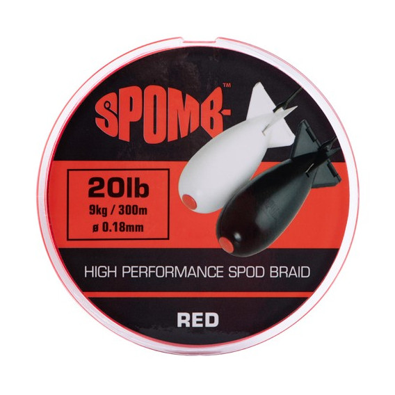 SPOMB Braid 300m 20lb Red - spodová šnúra