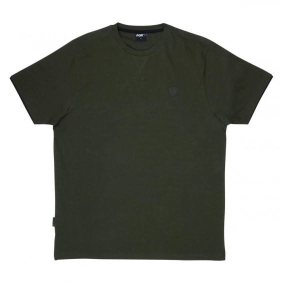 FOX Green/Black Brushed Cotton T-Shirt - bavlnené tričko