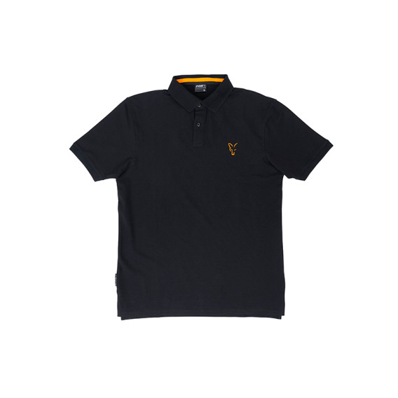 FOX Collection Black/Orange Polo Shirt - polokošeľa