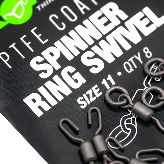 KORDA PTFE Spinner Ring Swivels veľ.11 - obratlíky