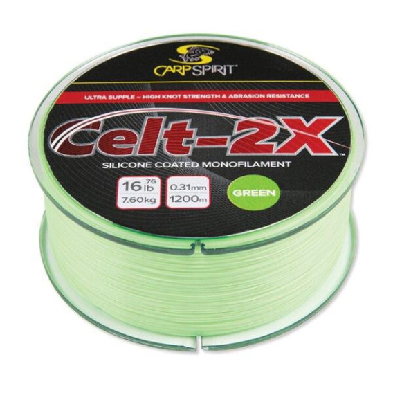 CARP SPIRIT Celt 2X Mymetik Green 0,26 mm - karpový monofil