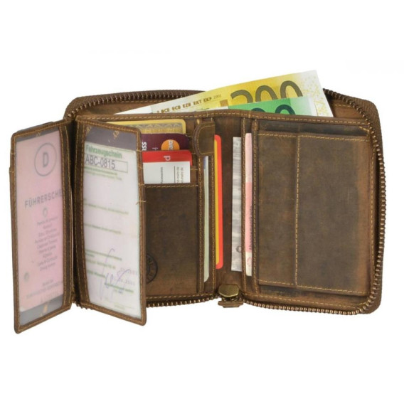 GREENBURRY Leder Geldbörse - kožená peňaženka