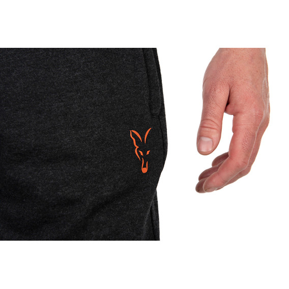 FOX Collection Black/Orange Lightweight Jogger Shorts - kraťasy